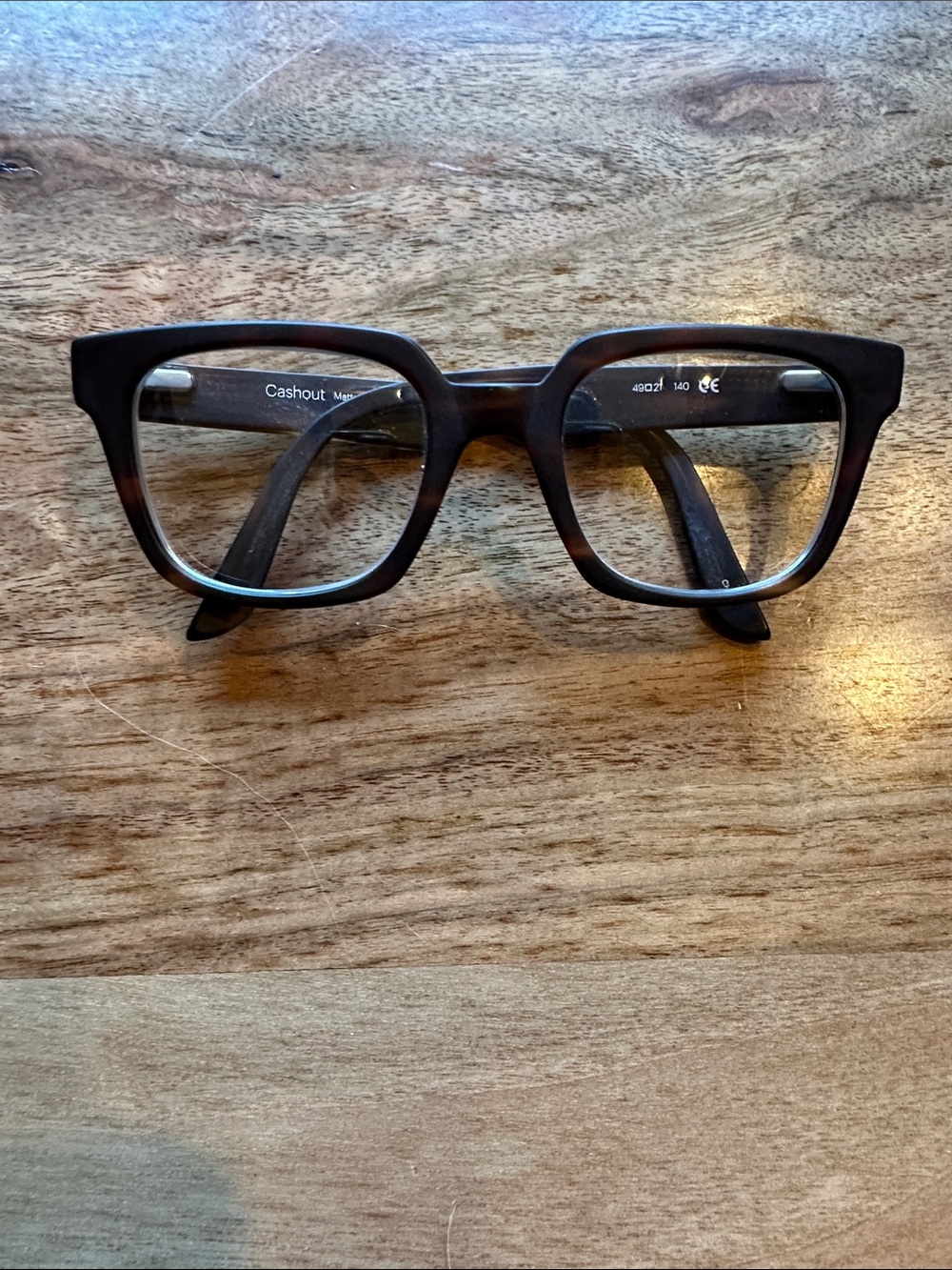 SMITH ”Cashout” Matte Tortoise Square Prescription Frames - Brown